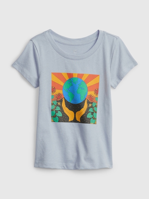 T-SHIRT 100 % COTON BIOLOGIQUE À IMPRIMÉ BABYGAP X YEN OSPINA