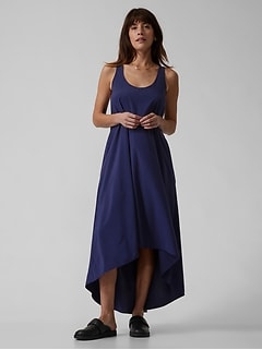 athleta high low dress