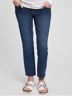 Gap Maternity True Waistband Full Panel Vintage Slim Jeans with Washwell