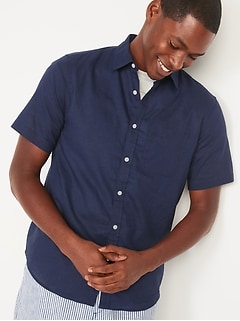 old navy men's short sleeve dress shirts