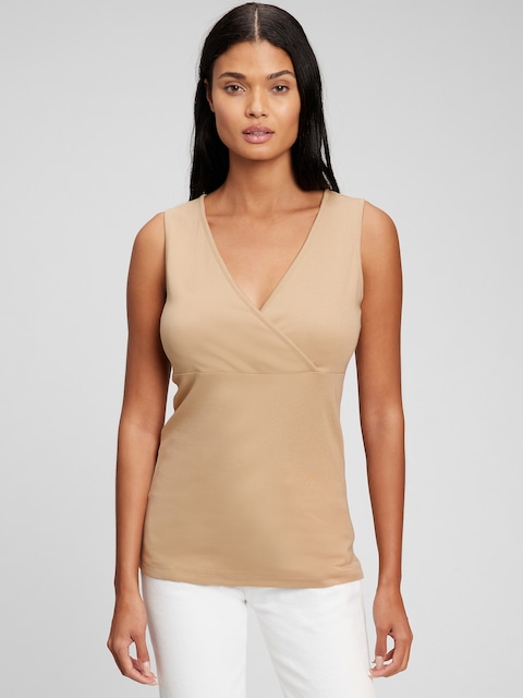 CAMISOLE À ENCOLURE EN V D'ALLAITEMENT ET DE MATERNITÉ