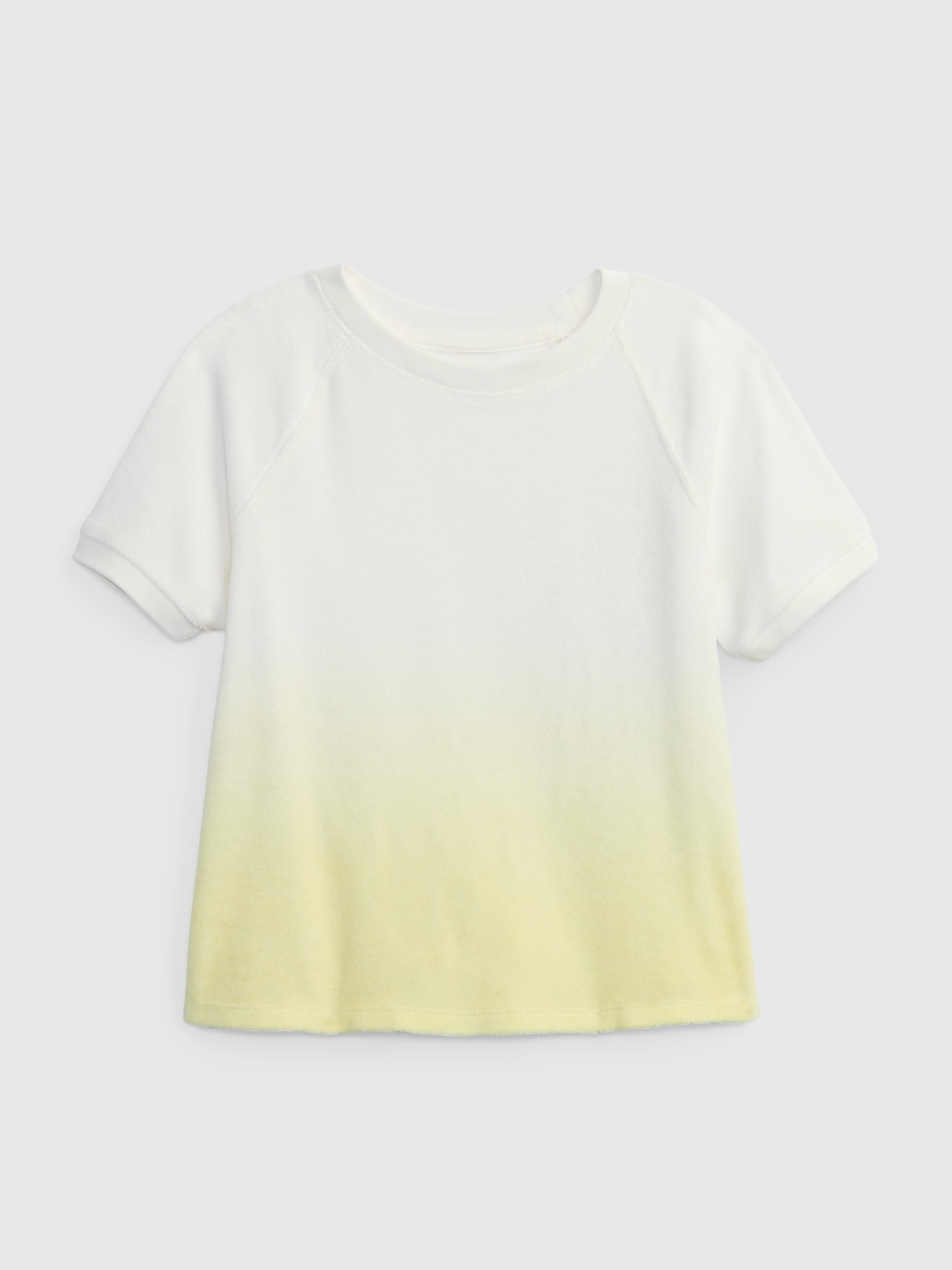 T-SHIRT EN JERSEY BOUCLETTE TEINT PAR NŒUDS POUR ENFANT