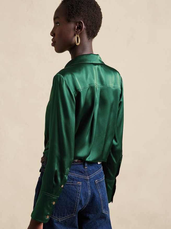 BANANA REPUBLIC公式オンラインストア | シルク リゾート シャツ 