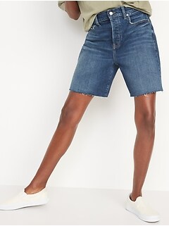 old navy bermuda jean shorts