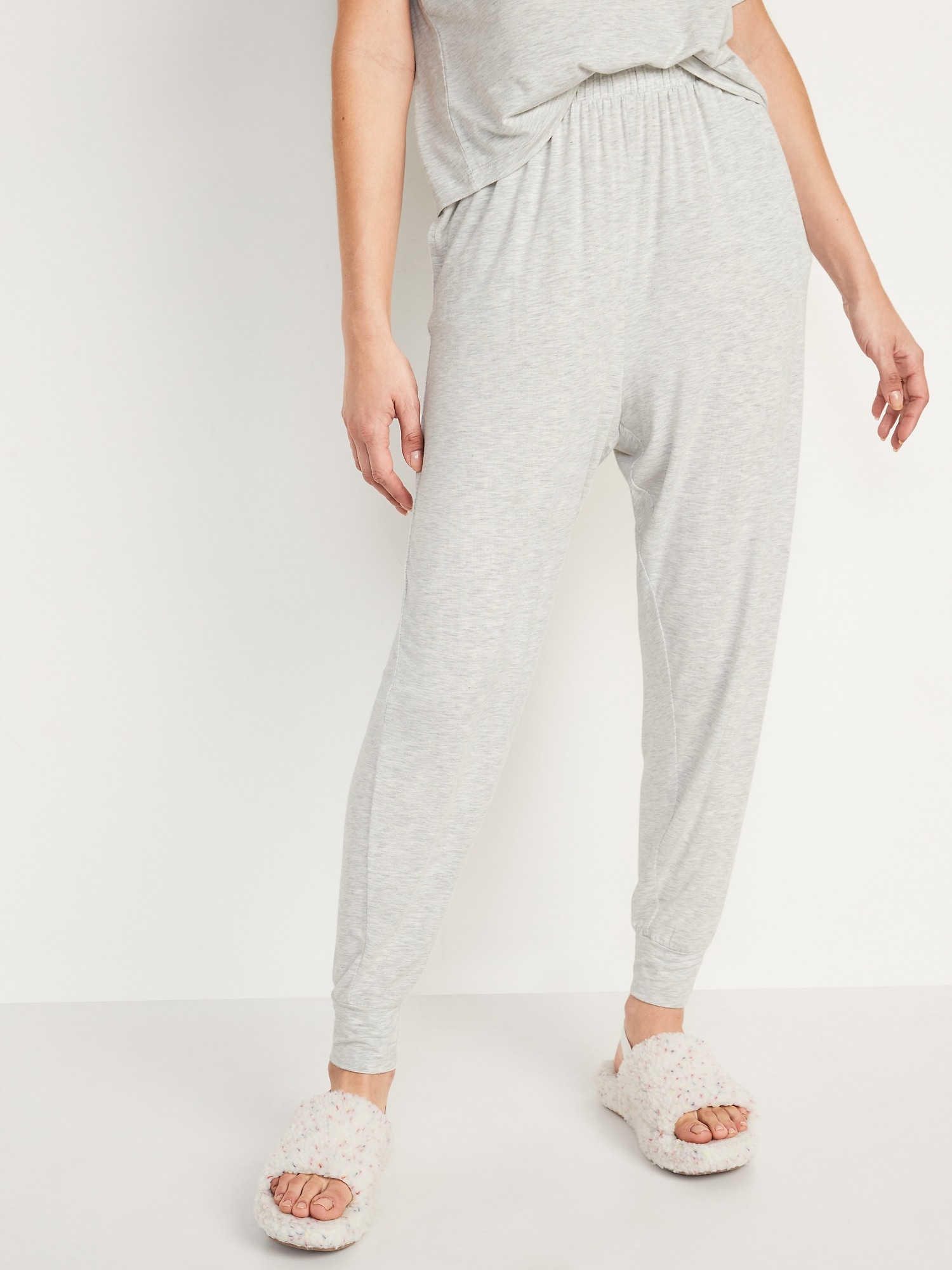 High-Waisted Sunday Sleep Ultra-Soft Jogger Pajama Pants