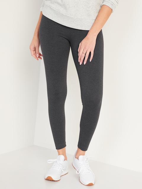 High-Waisted Jersey Fashion Layering Leggings