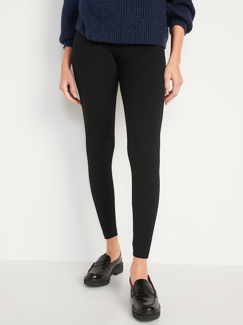 High-Waisted Jersey Fashion Layering Leggings