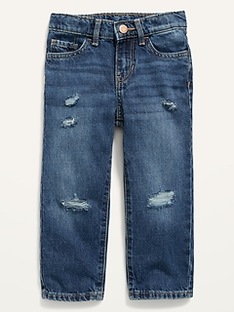 Oldnavy Unisex Slouchy Straight Ripped Non-Stretch Jeans for Toddler