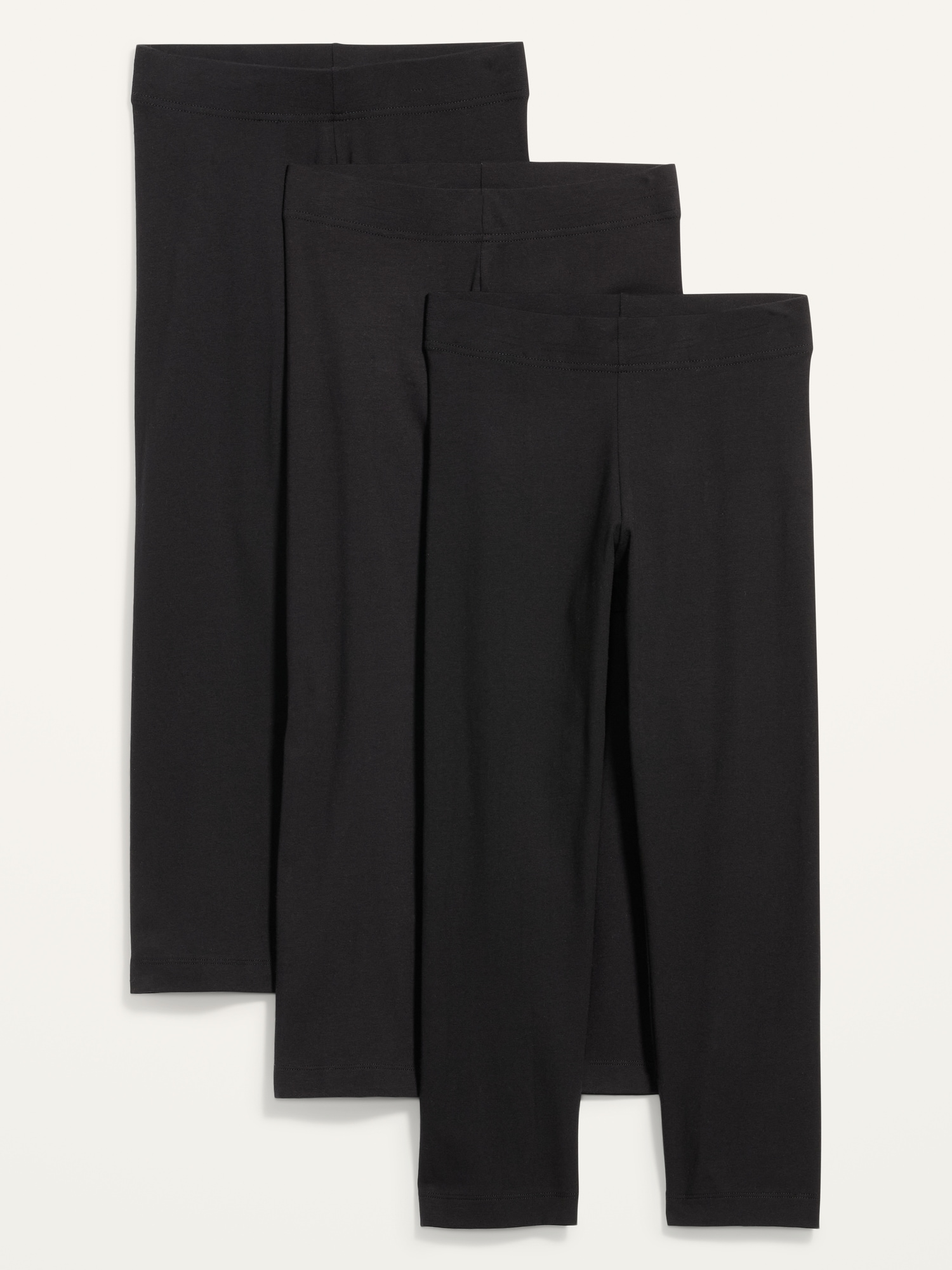 High-Waisted Fashion Layering Cropped Leggings 3-Pack