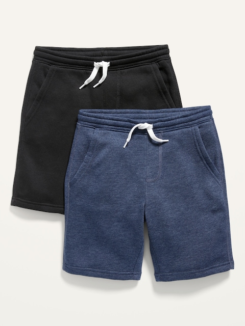2-Pack Fleece Jogger Shorts for Boys (At Knee)