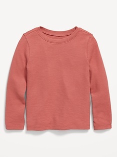 Oldnavy Unisex Solid Long-Sleeve Thermal-Knit T-Shirt for Toddler