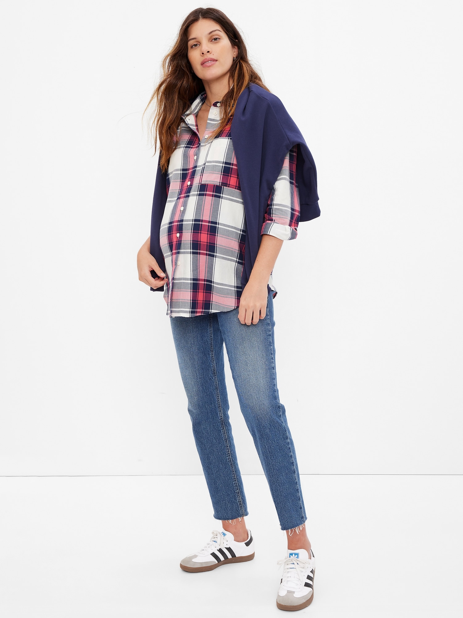 Maternity Everyday Plaid Shirt