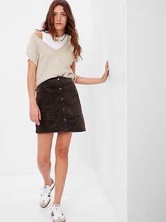 Org.$59.50 GAP Ribbon-trim mini skirt Black NWT 