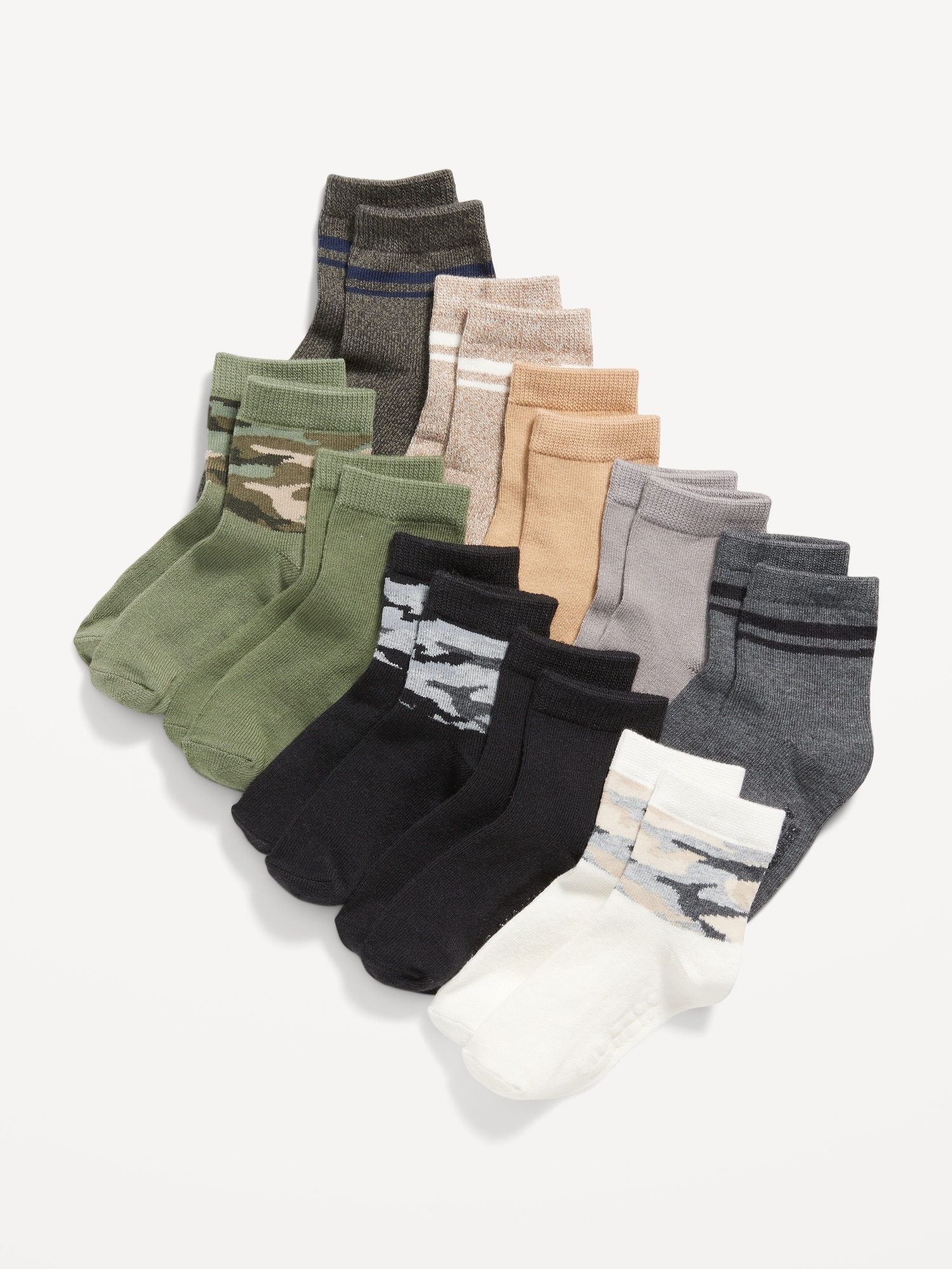CHAUSSETTES UNISEXES POUR TOUT-PETIT ET BÉBÉ (PAQUET DE 10 PAIRES)