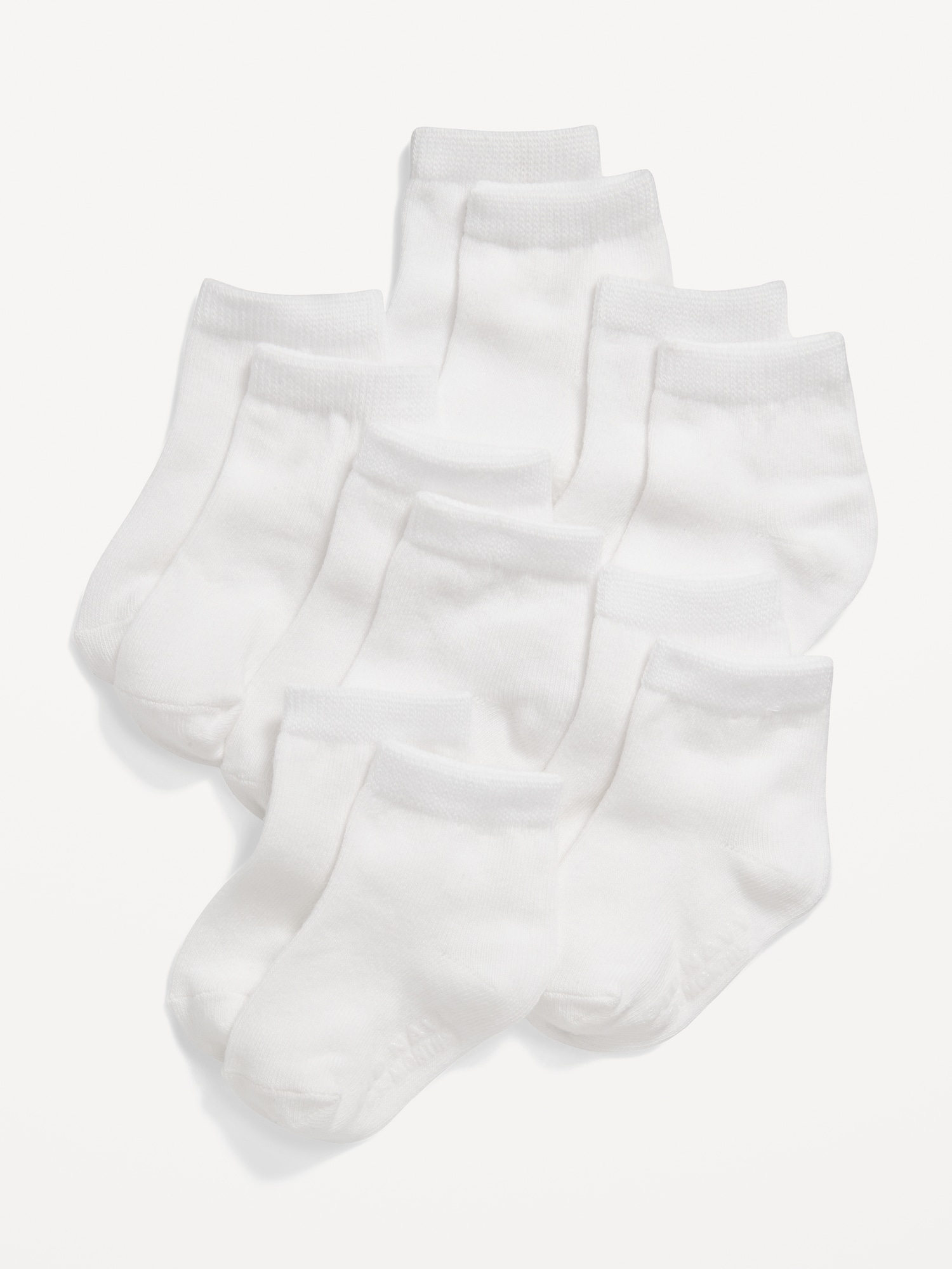 CHAUSSETTES UNISEXES POUR TOUT-PETIT ET BÉBÉ, PAQUET DE 6 PAIRES