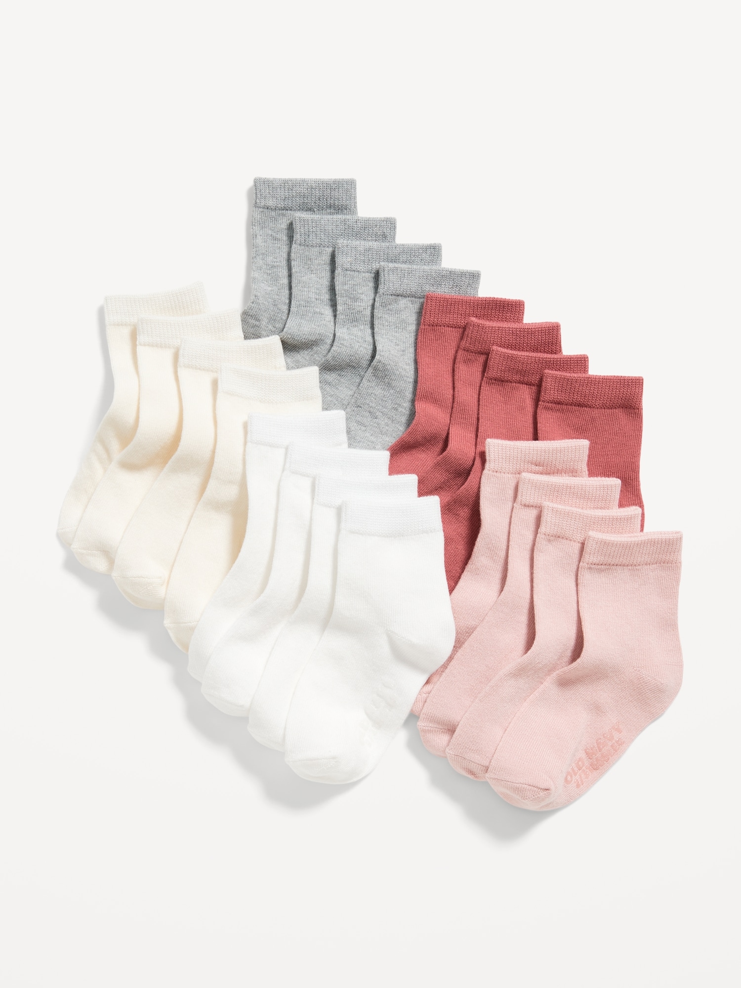 CHAUSSETTES UNISEXES POUR TOUT-PETIT ET BÉBÉ (PAQUET DE 10 PAIRES)