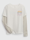オーガニックコットン100% グラフィック Tシャツ (キッズ)-0