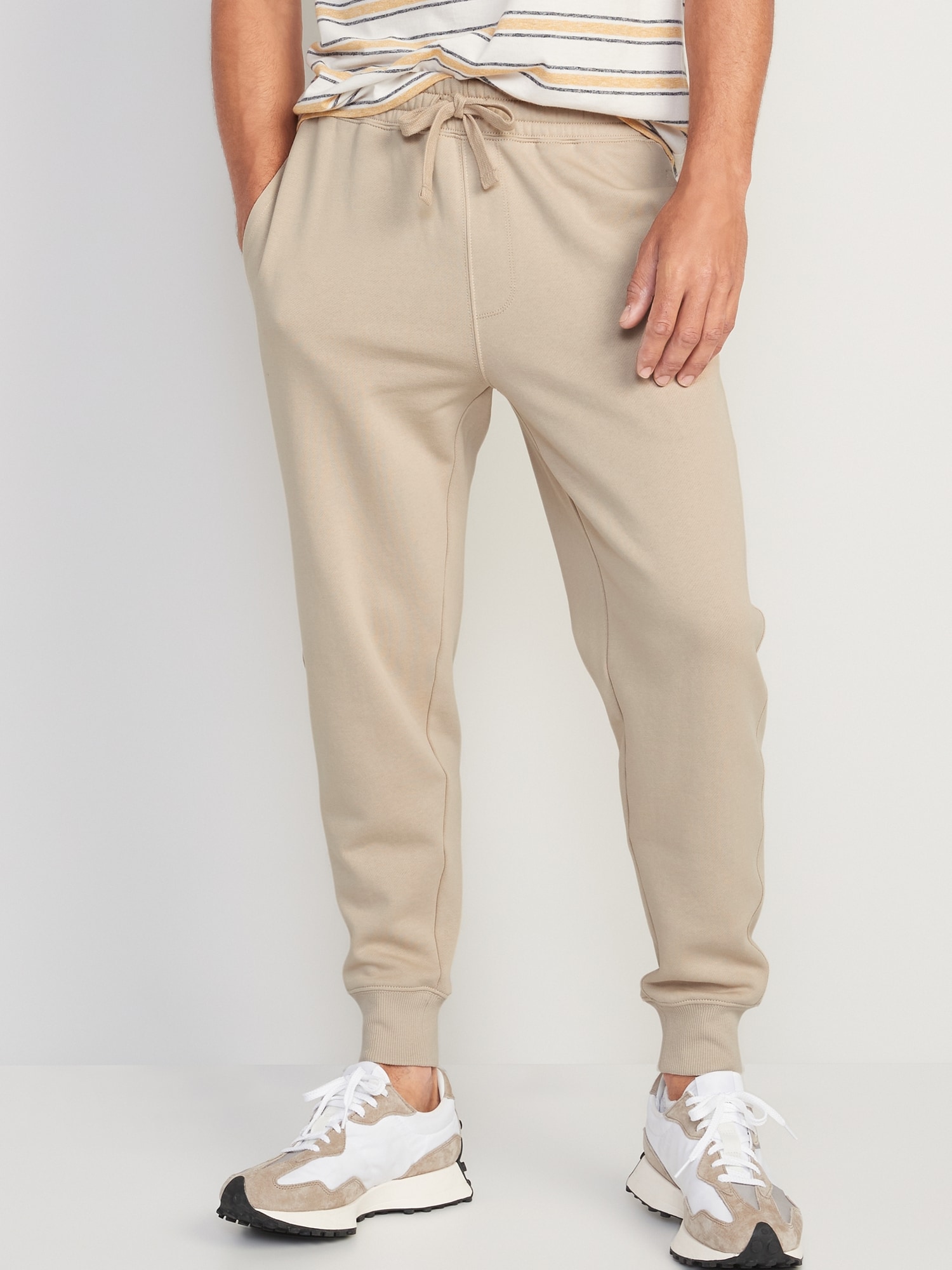 PANTALON DE JOGGING EFFILÉ EN COTON OUATÉ