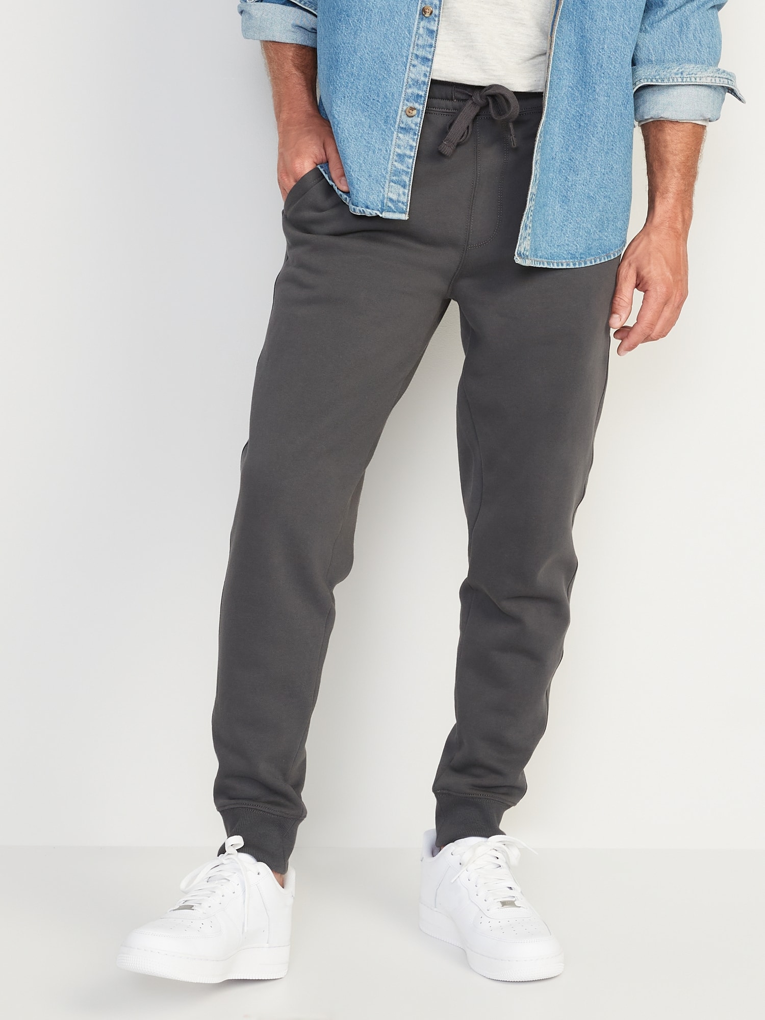 PANTALON DE JOGGING EFFILÉ EN COTON OUATÉ