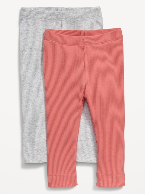 LEGGING EN TRICOT CÔTELÉ EN U UNISEXE POUR BÉBÉ (PAQUET DE 2)