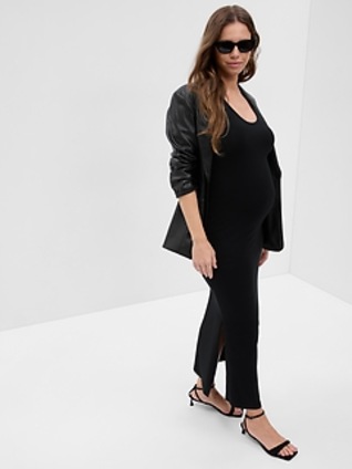 Gap Maternity Split-Hem Modal Maxi Dress