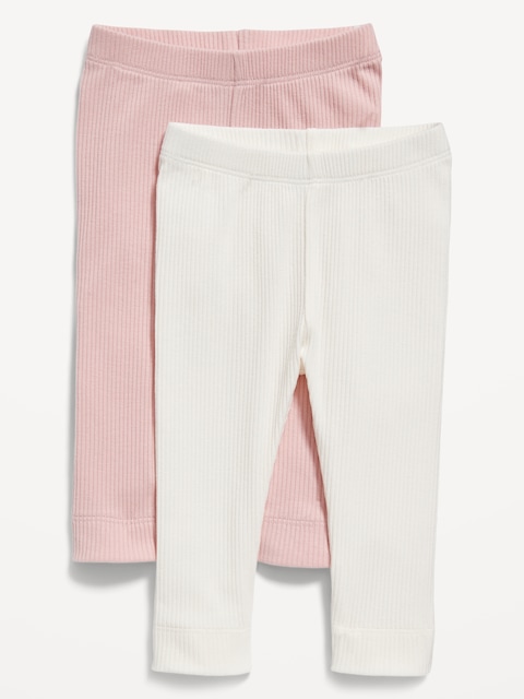 LEGGING EN TRICOT CÔTELÉ EN U UNISEXE POUR BÉBÉ (PAQUET DE 2)