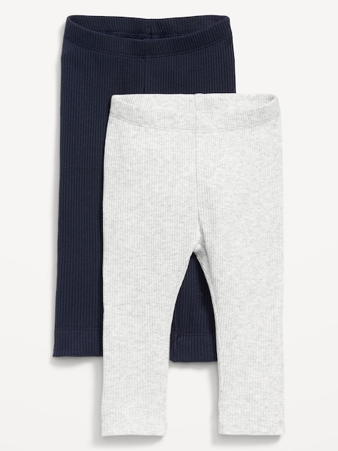 LEGGING EN TRICOT CÔTELÉ UNISEXE POUR BÉBÉ (PAQUET DE 2)
