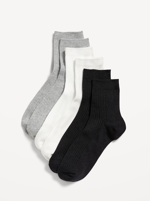 Quarter Crew Socks 3-Pack for Women
