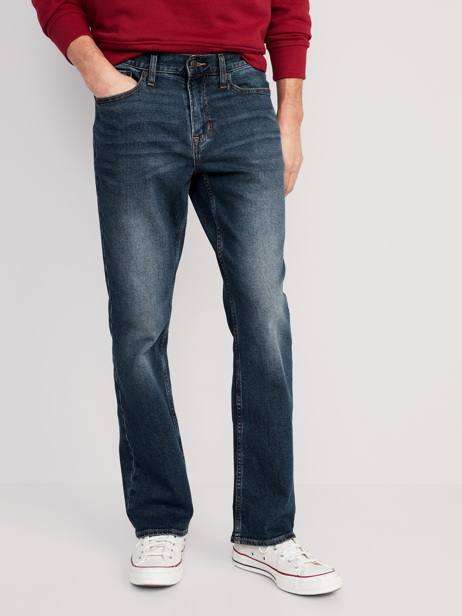 JEAN SEMI-ÉVASÉ AVEC EXTENSIBILITÉ INTÉGRÉE POUR HOMME