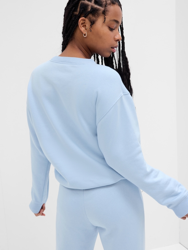 GAPロゴフリース スウェットシャツ-1