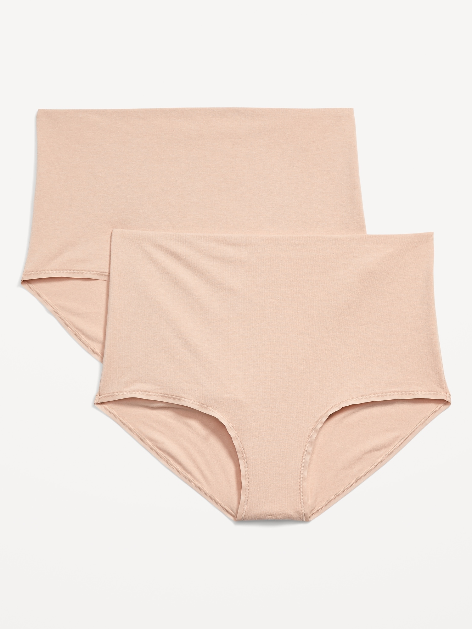 SOUS-VÊTEMENTS DE MATERNITÉ EN TRICOT DOUX À PORTER PAR DESSUS LE VENTRE (PAQUET DE 2)