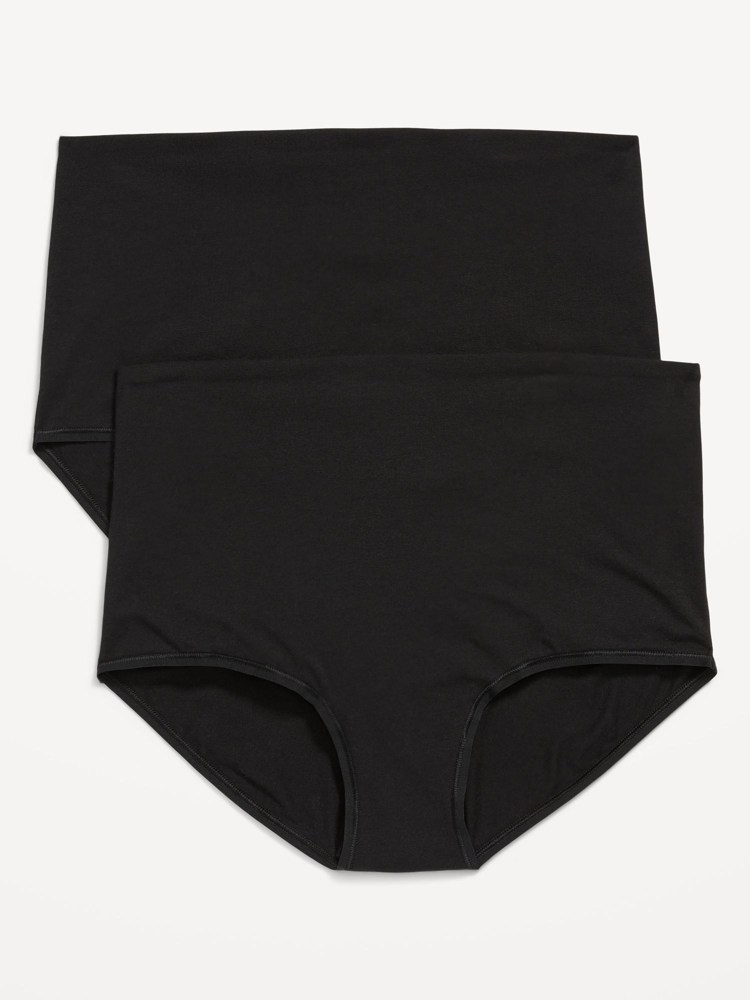 SOUS-VÊTEMENTS DE MATERNITÉ EN TRICOT DOUX À PORTER PAR DESSUS LE VENTRE (PAQUET DE 2)