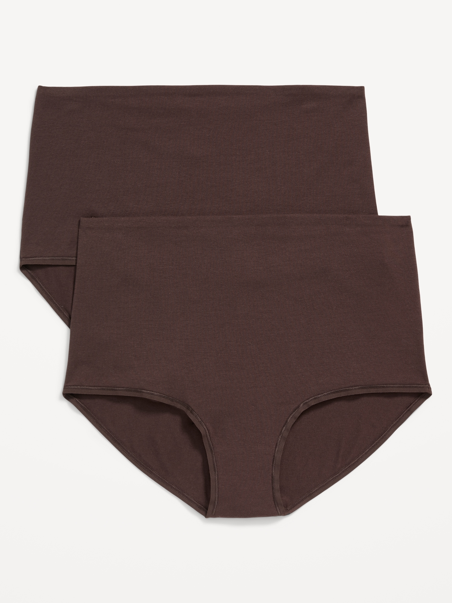 SOUS-VÊTEMENTS DE MATERNITÉ EN TRICOT DOUX À PORTER PAR DESSUS LE VENTRE (PAQUET DE 2)