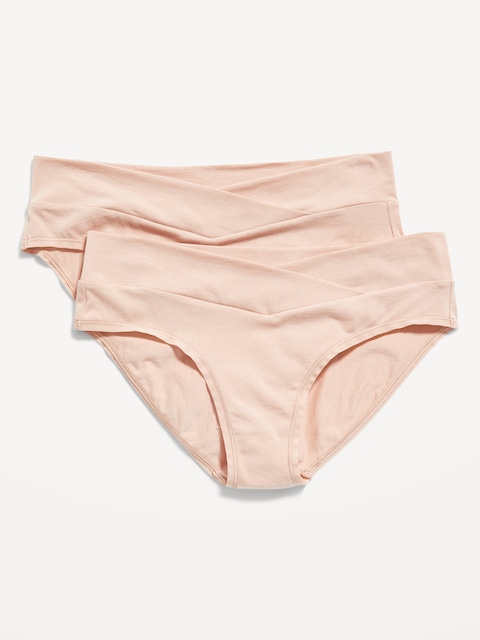 CULOTTE BIKINI TAILLE BASSE DE MATERNITÉ (PAQUET DE 2)
