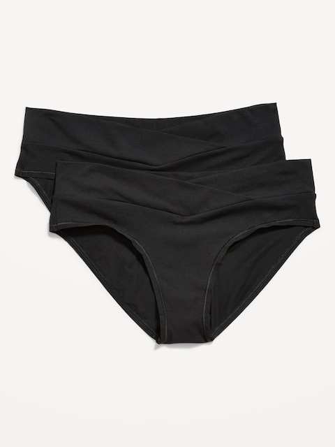 CULOTTE BIKINI TAILLE BASSE DE MATERNITÉ (PAQUET DE 2)