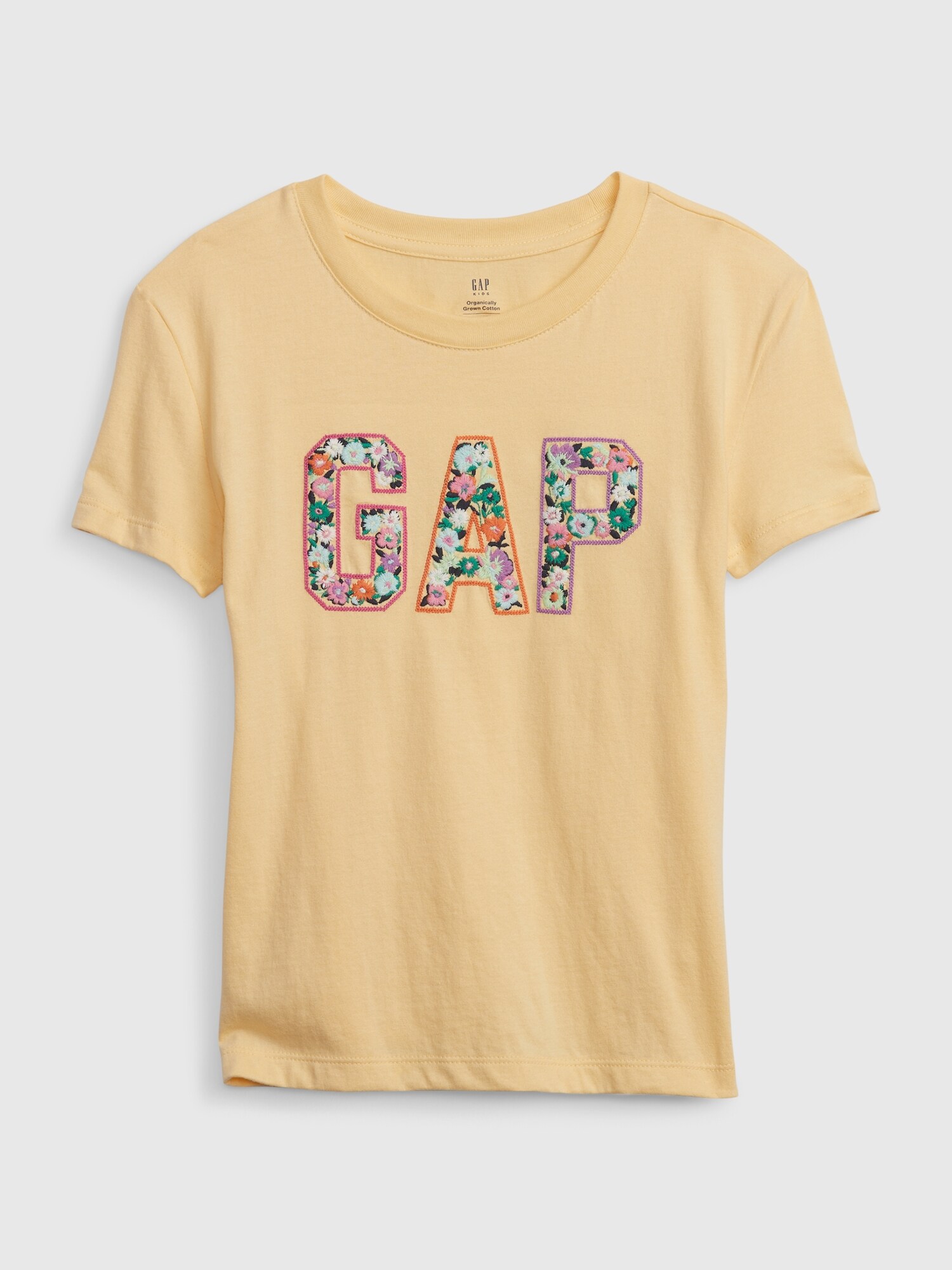 Gap公式オンラインストア オーガニックコットン100% GAPロゴ Tシャツ (キッズ)