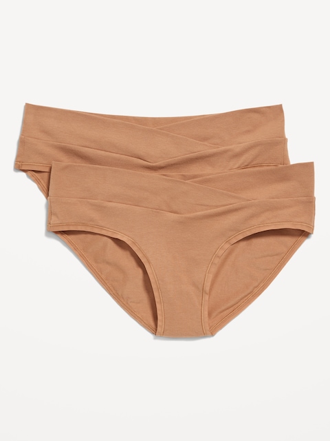 CULOTTE BIKINI TAILLE BASSE DE MATERNITÉ (PAQUET DE 2)