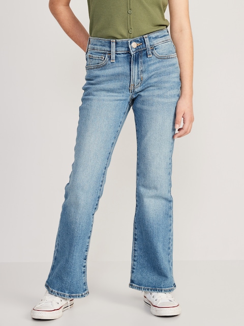 High-Waisted Built-In Tough Flare Jeans for Girls