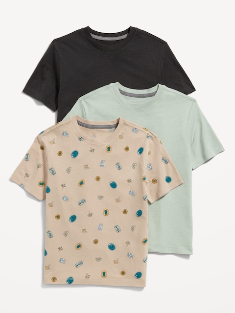 Softest Crew-Neck T-Shirt 3-Pack for Boys