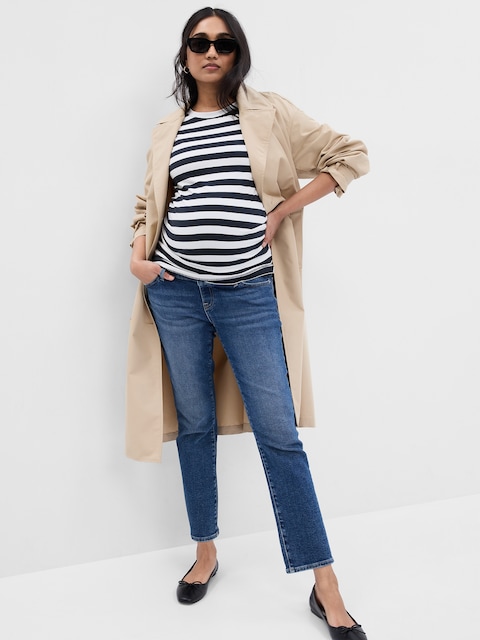 Maternity Full-Panel Vintage Slim Jeans
