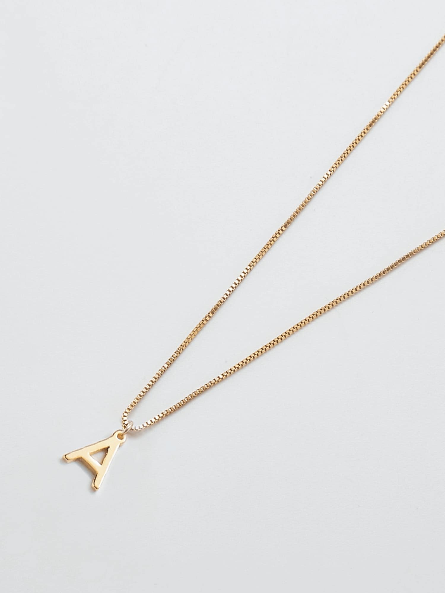 Admiral Row Gold Dainty Initial Necklace