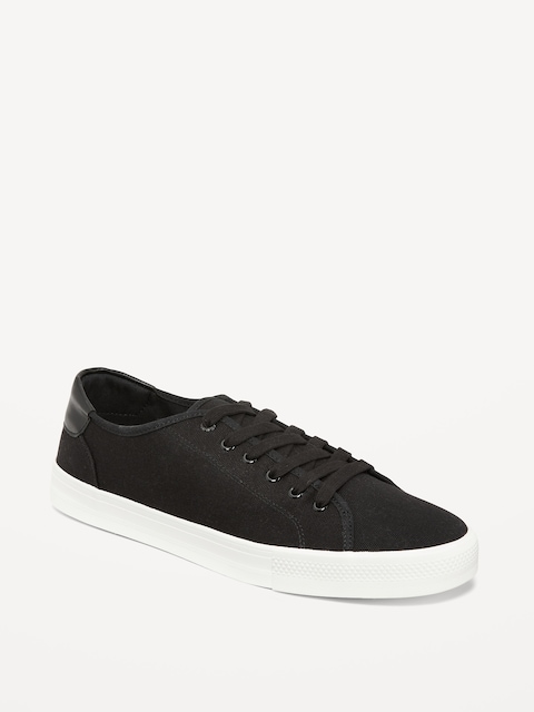 Canvas Lace-Up Sneakers
