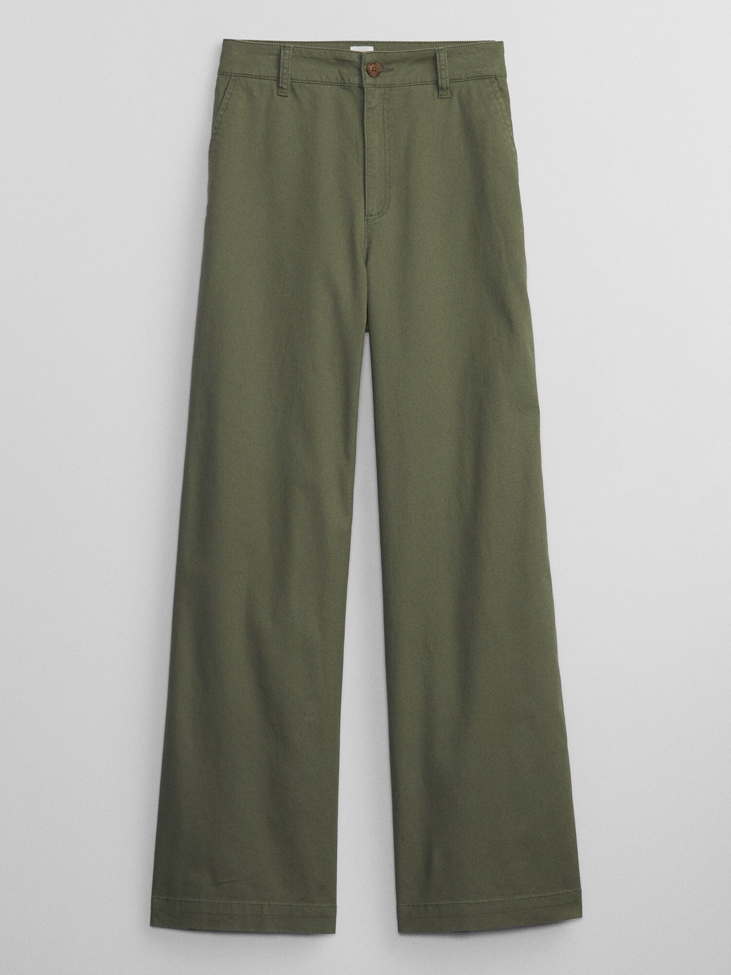 GAP カーキ ワイド ワイドレッグ チノパン 0 WIDE-LEG KHAKI - チノパン