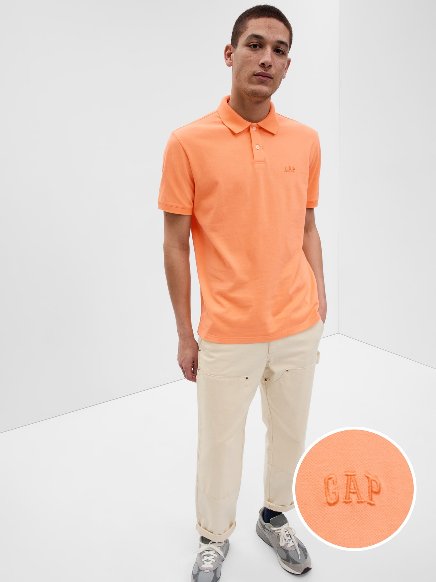 Gap公式オンラインストア | GAPロゴ ポロシャツ(ユニセックス)