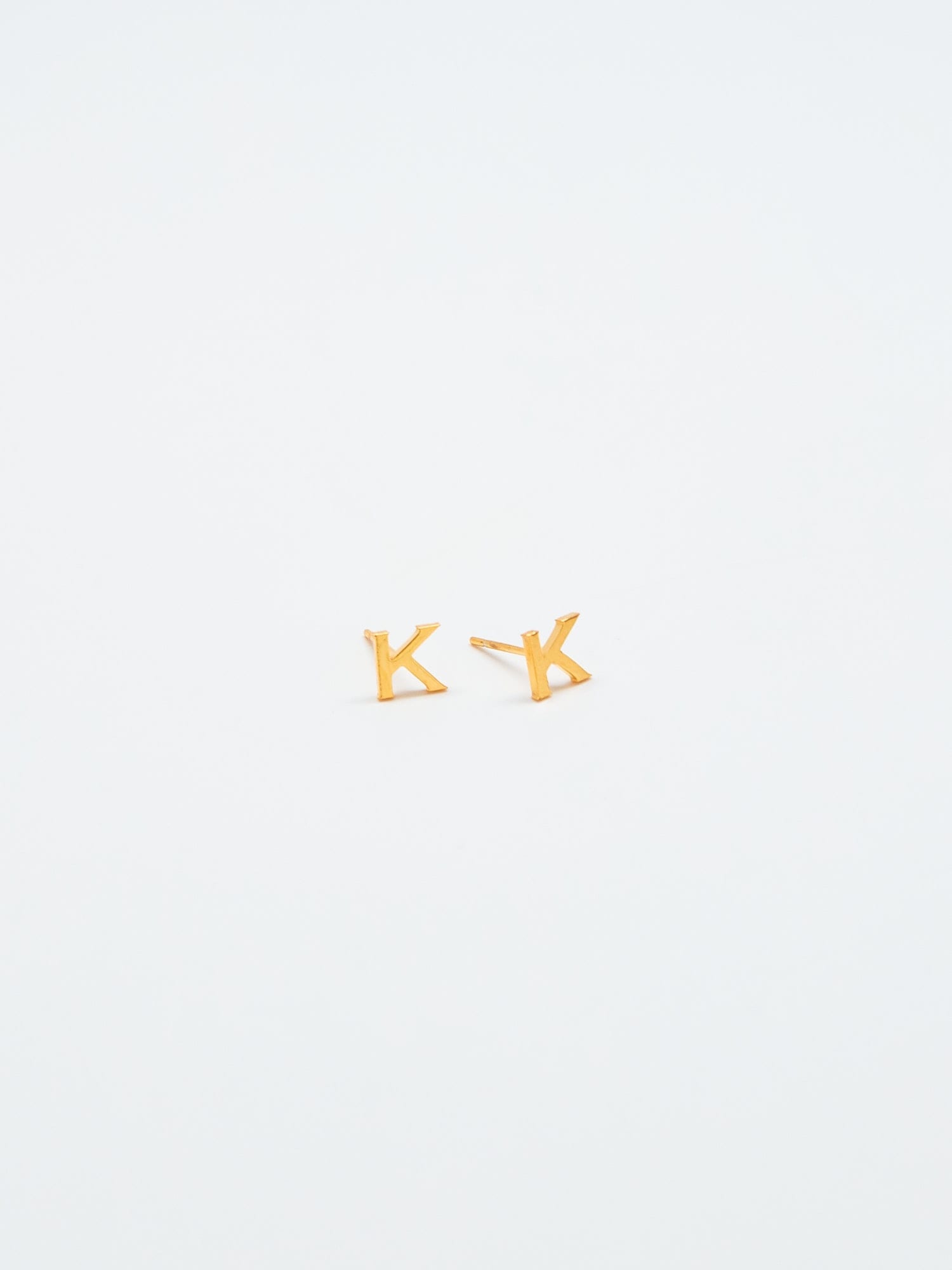 Admiral Row Gold Initial Earrings