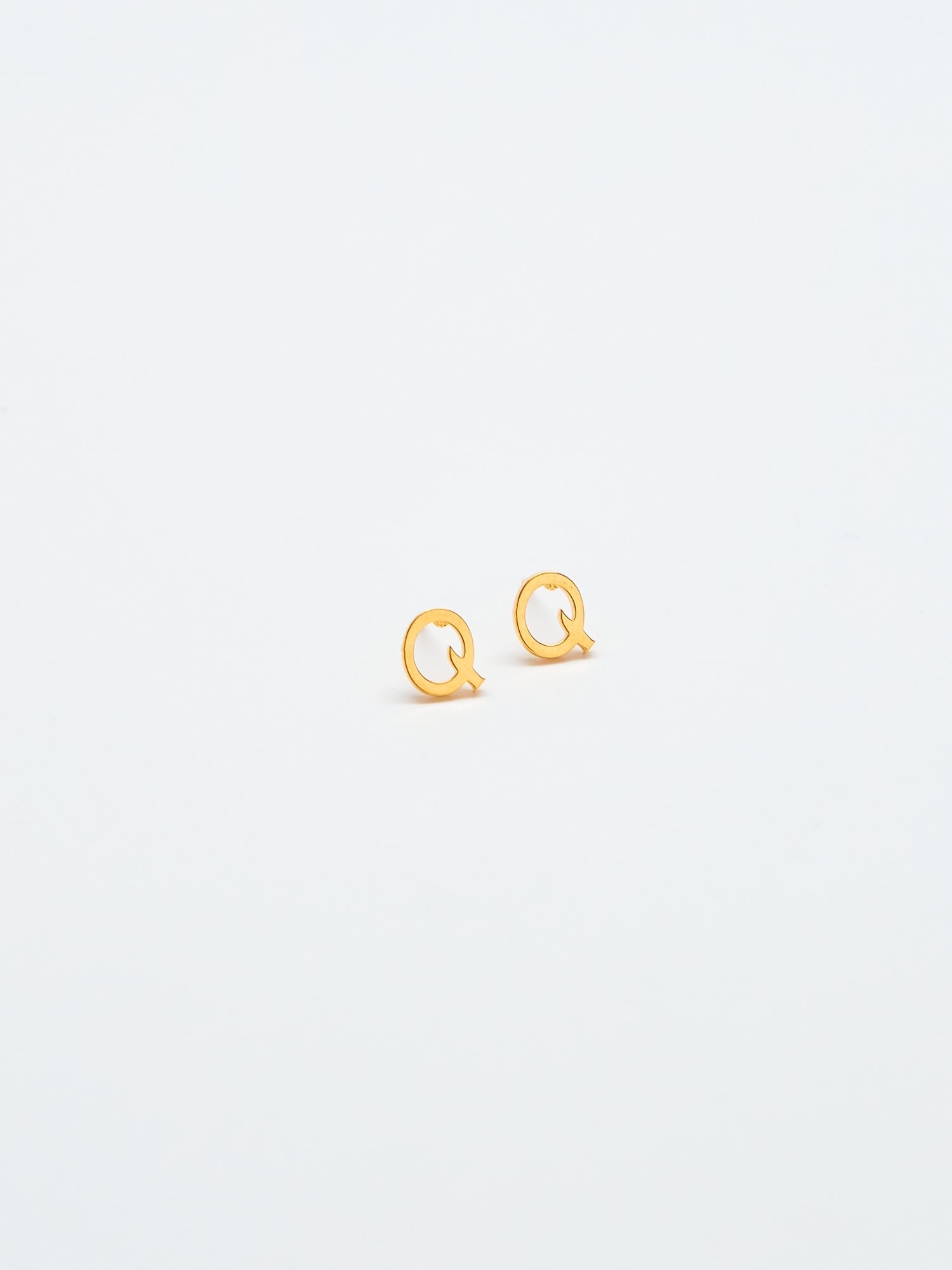 Admiral Row Gold Initial Earrings