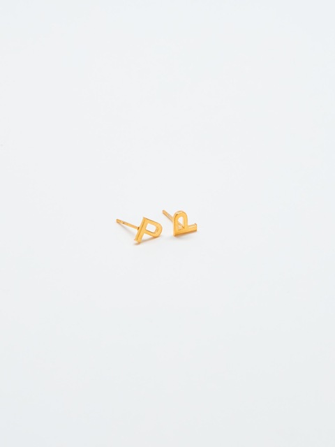 Admiral Row Gold Initial Earrings