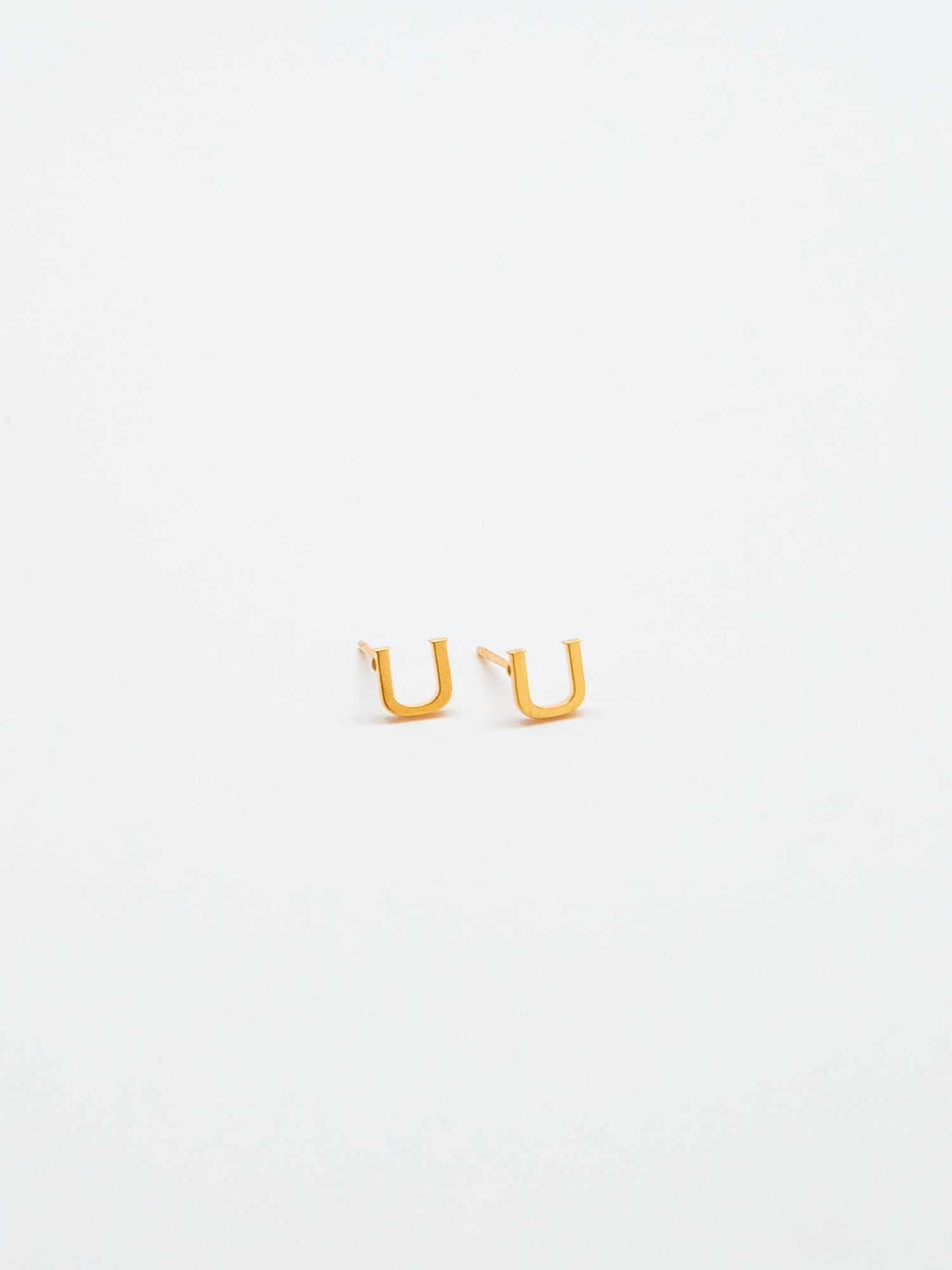 Admiral Row Gold Initial Earrings