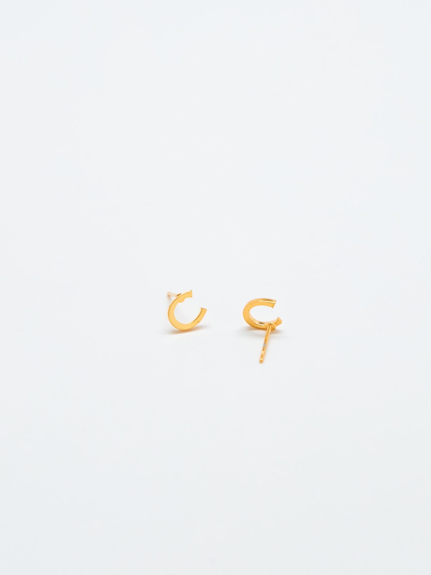Admiral Row Gold Initial Earrings