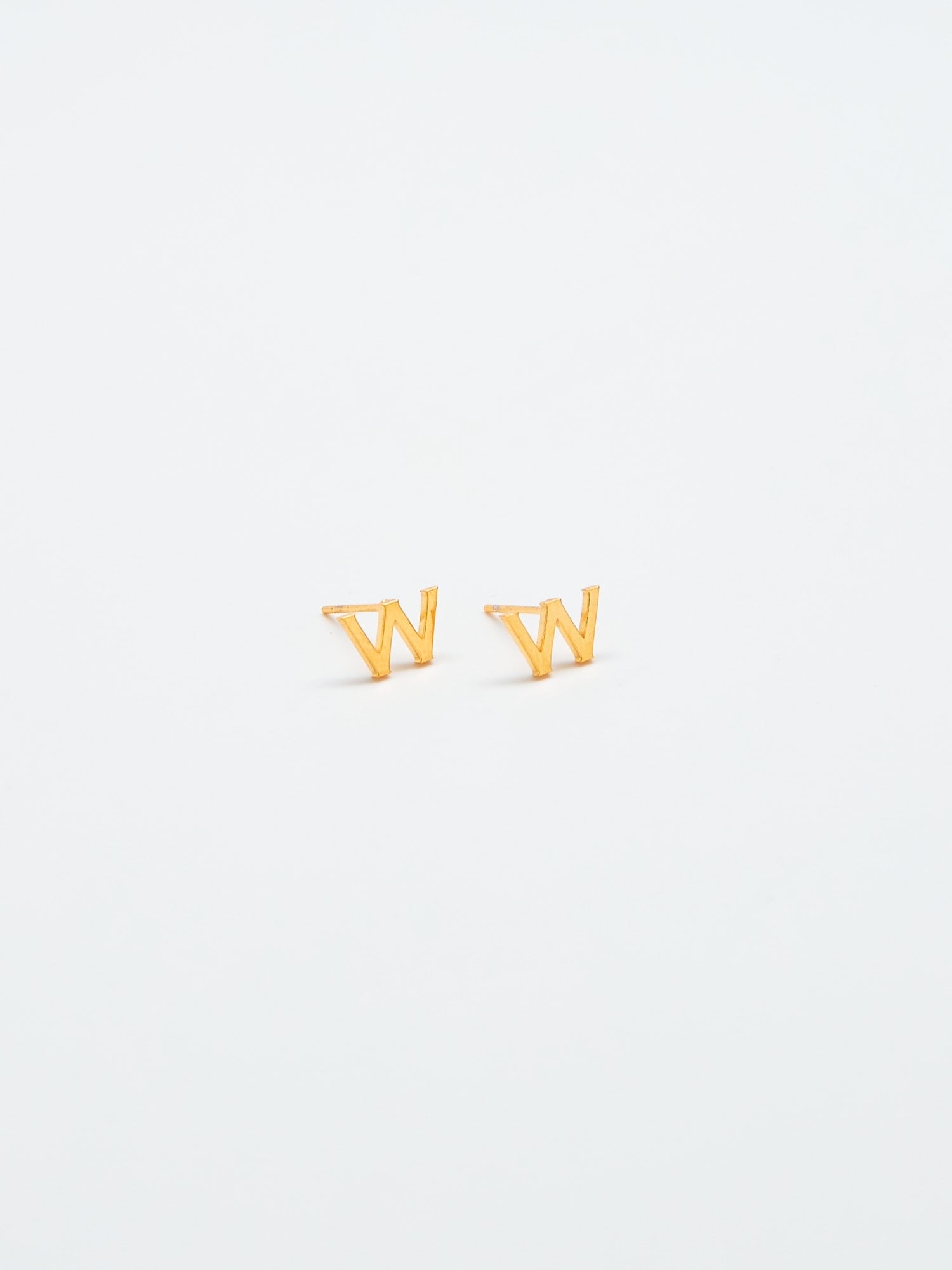 Admiral Row Gold Initial Earrings